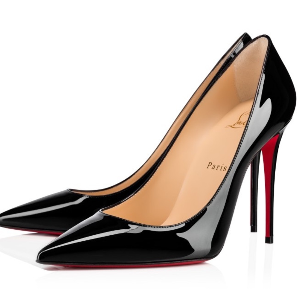 BRAND NEW CHRISTIAN LOUBOUTIN BLACK KATE
100 mm Pumps - Patent calf leather